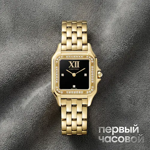 PANTHÈRE DE CARTIER WATCH Black Dial