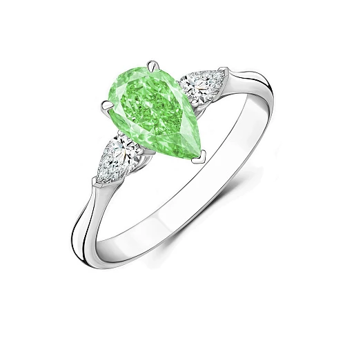 Кольцо с бриллиантом 1,50 ct. FLBGY/VS2