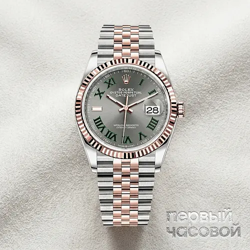Datejust 36mm Steel and Everose Gold Wimbledon