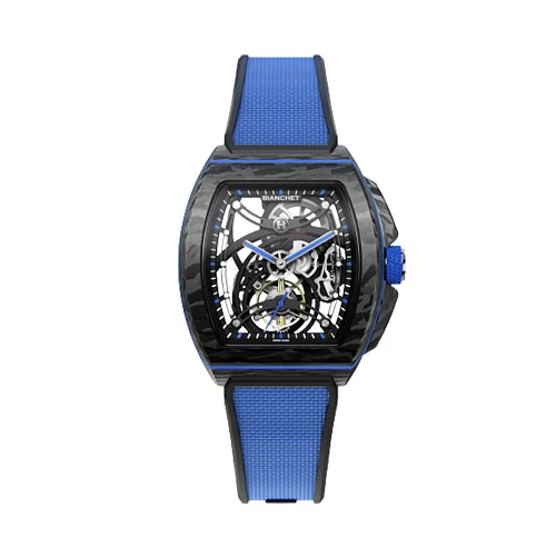 TOURBILLON OPENWORK CARBON BLUE