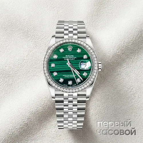 Datejust 36Mm Steel And Aftermarket Diamonds