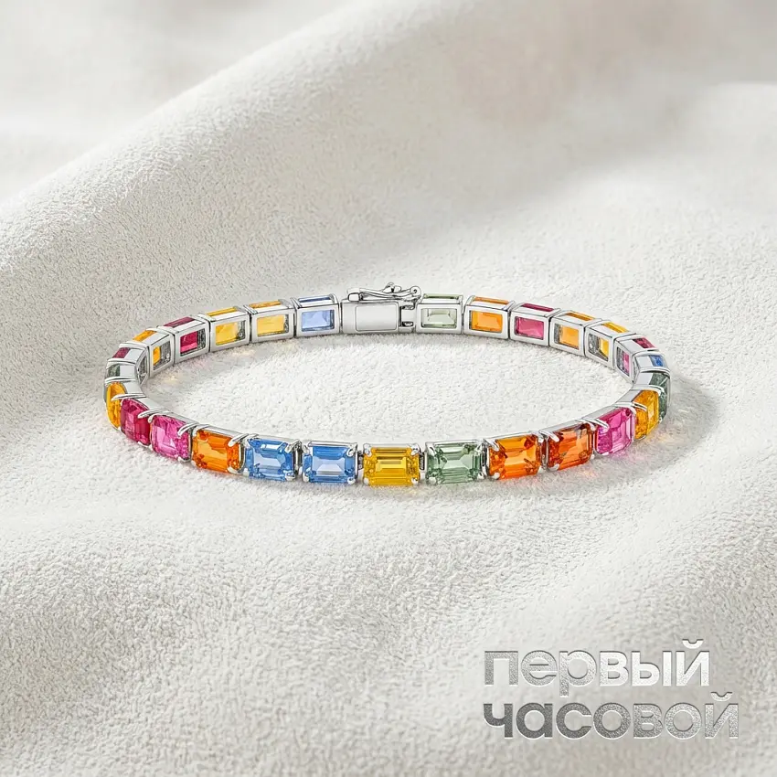 Браслет с сапфирами "Rainbow"