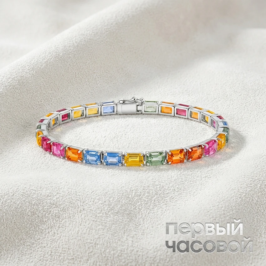 Браслет с сапфирами "Rainbow"