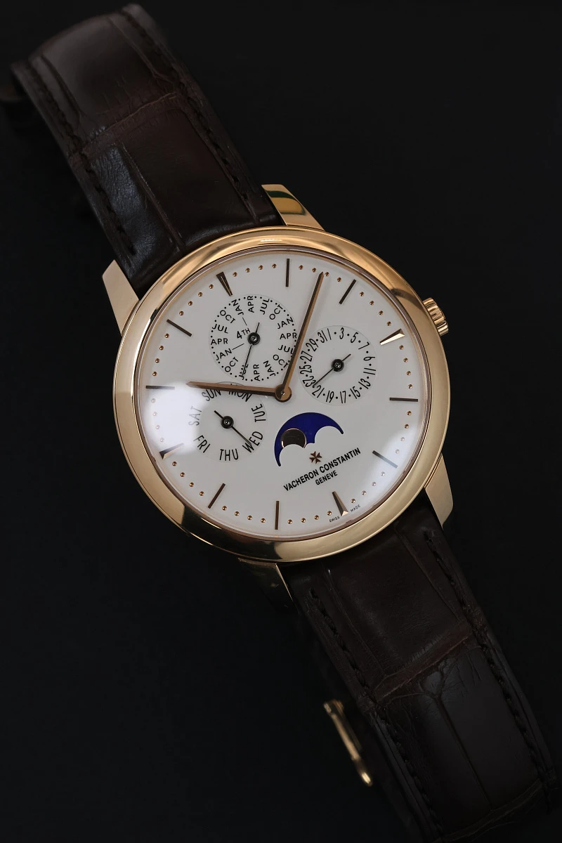 Купить элитные часы Vacheron Constantin Patrimony Perpetual Calendar Ulyta-Thin Rose Gold 41 mm 43175/000R-9687: в наличии в Москве!