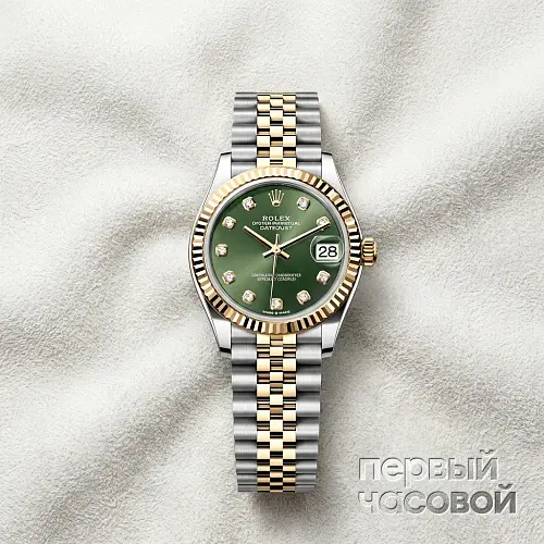 Steel And Yellow Gold Olive Green Dial