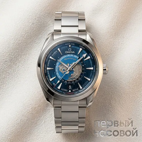 Seamaster Aqua Terra Co-Axial Master Chronometer Gmt Worldtimer 43 Mm