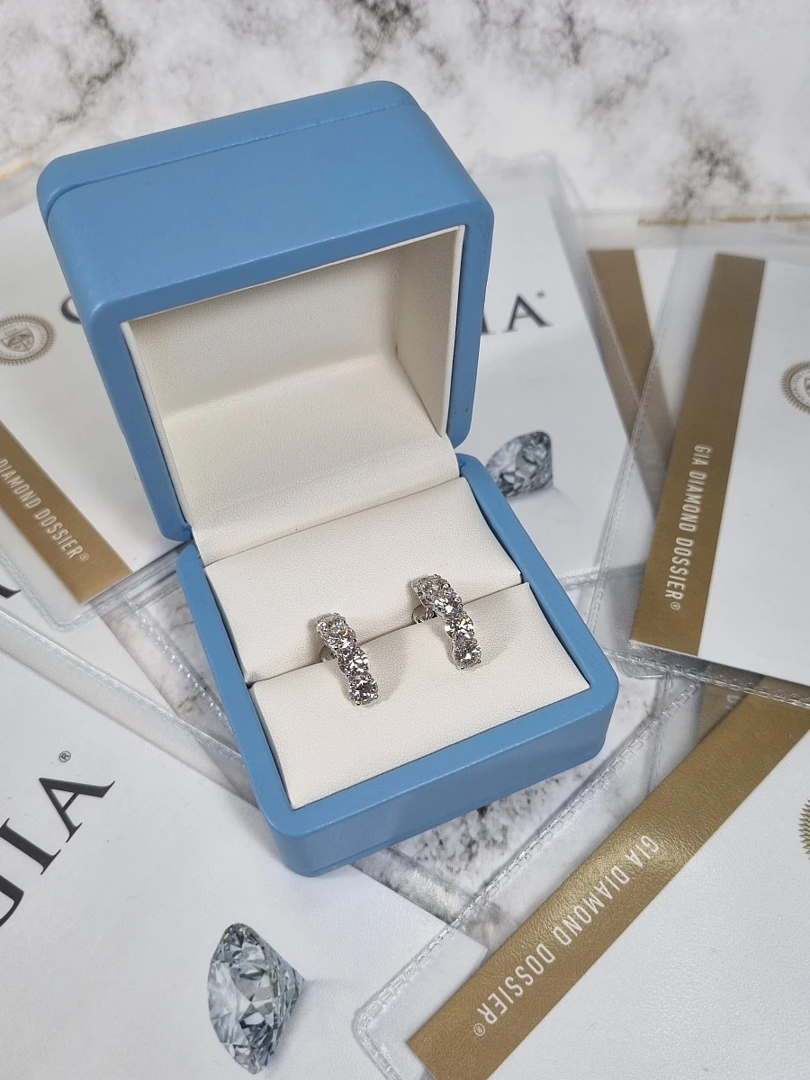 Купить украшение NO NAME Серьги с бриллиантами 5,00 ct. I/VS1 : в наличии в Москве!