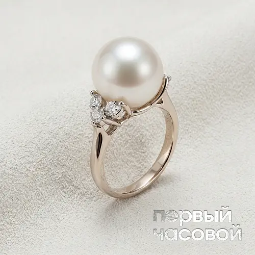 Кольцо с жемчугом Южных Морей 14,6 мм