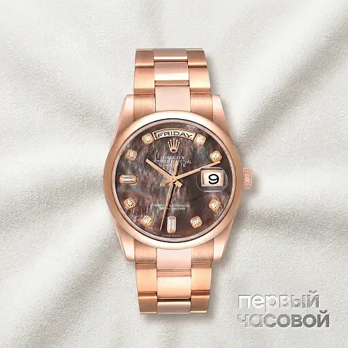 Day-Date Rose Gold Mop Diamond Dial