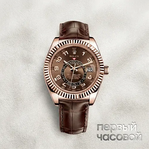 Sky-Dweller Everose Gold Brown Dial