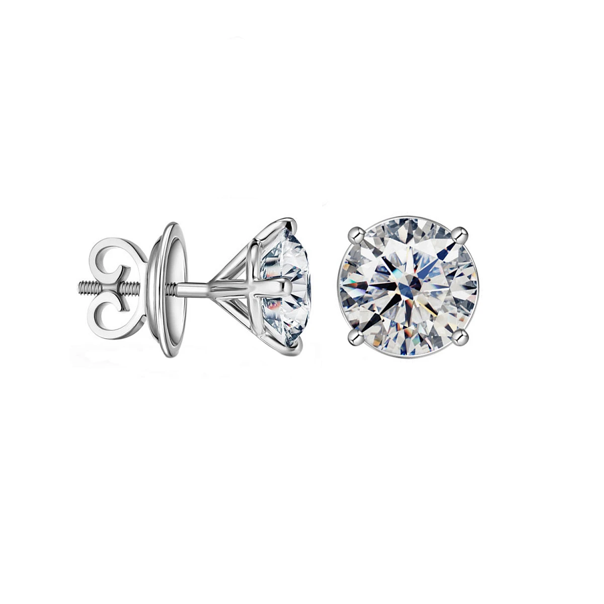 Studio jewelry Серьги 3,26/3,32 ct. L/VS2 (3 Excellent) Round Diamonds