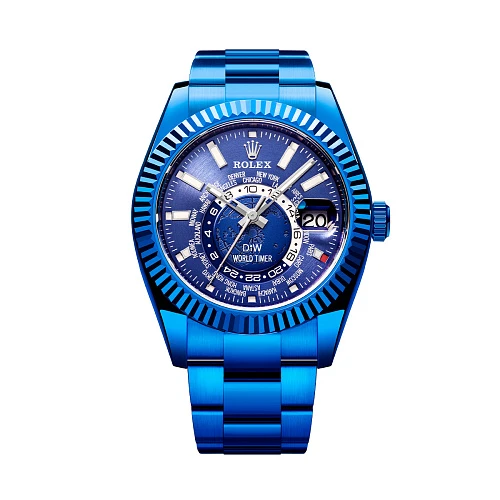 Rolex World Timer Blue Dlc