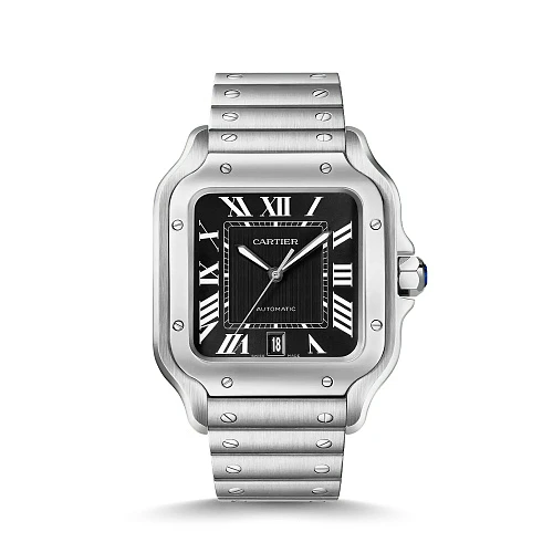 Santos De Cartier Large Model Black Dial