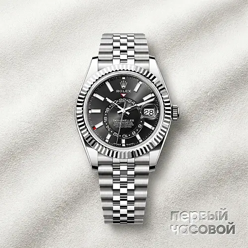Sky-Dweller Steel Black Dial