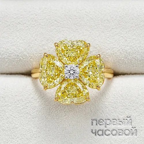Кольцо с бриллиантами 4,03 ct. 