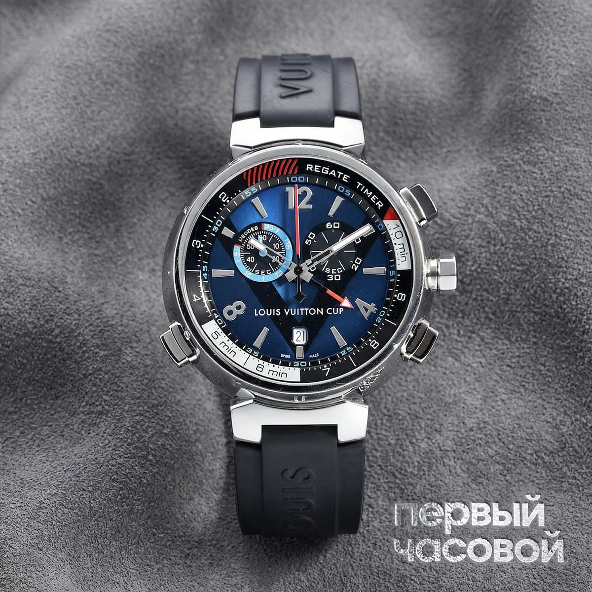 Купить элитные часы Louis Vuitton Tambour Regatta Navy Q102D0: в наличии в Москве!