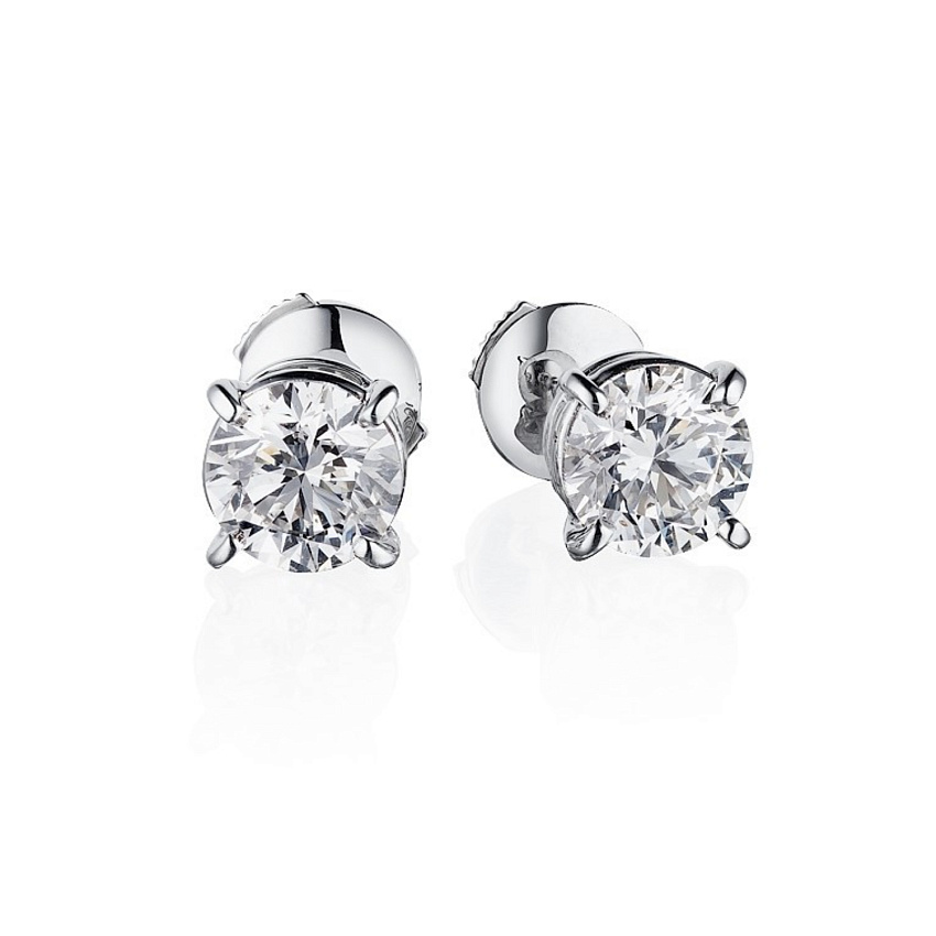 Серьги 1,50/1,57 ct. D/VVS2 (3 excellent)