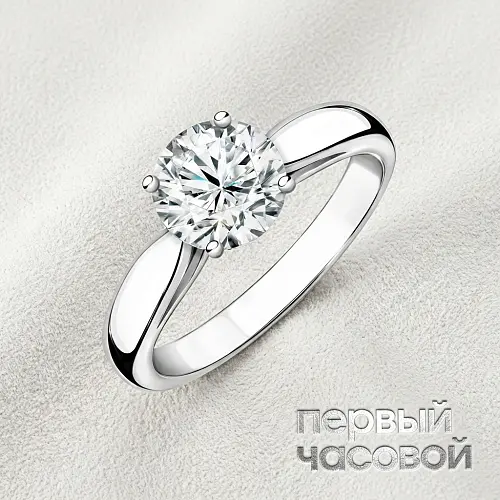Кольцо с бриллиантом 2,22 ct. K/VVS1 (3 excellent)