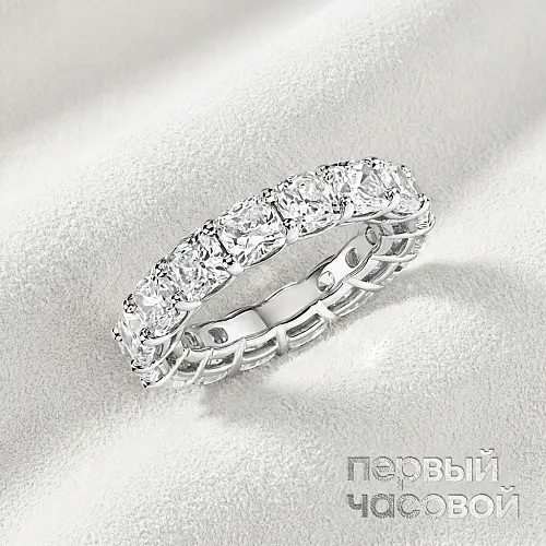 Кольцо с бриллиантами 9,8 Ct. H-I/VS-Si1