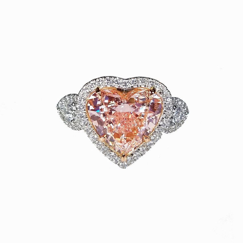 КОЛЬЦО С БРИЛЛИАНТОМ 8,36 CT. FANCY INTENSE PINK*/VVS2