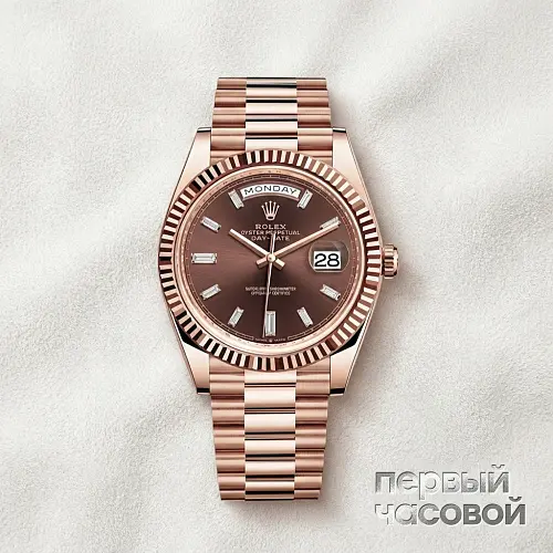 Oyster Day-Date 40 Chocolate Dial