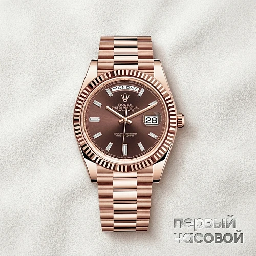 Oyster Day-Date 40 Chocolate Dial