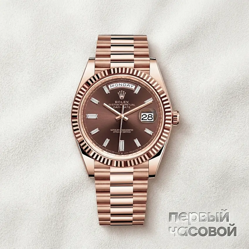 Oyster Day-Date 40 Chocolate Dial