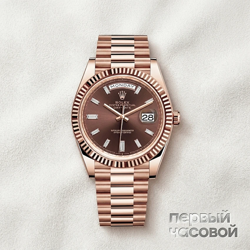 Oyster Day-Date 40 Chocolate Dial