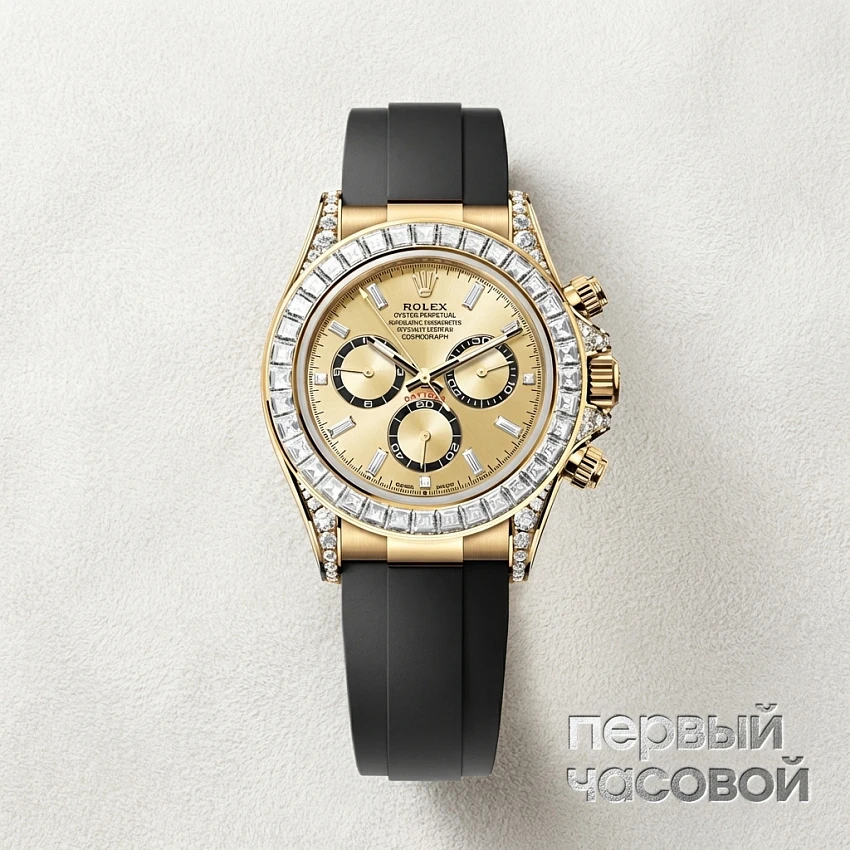 Cosmograph Daytona Yellow Gold Factory Diamonds Oysterflex