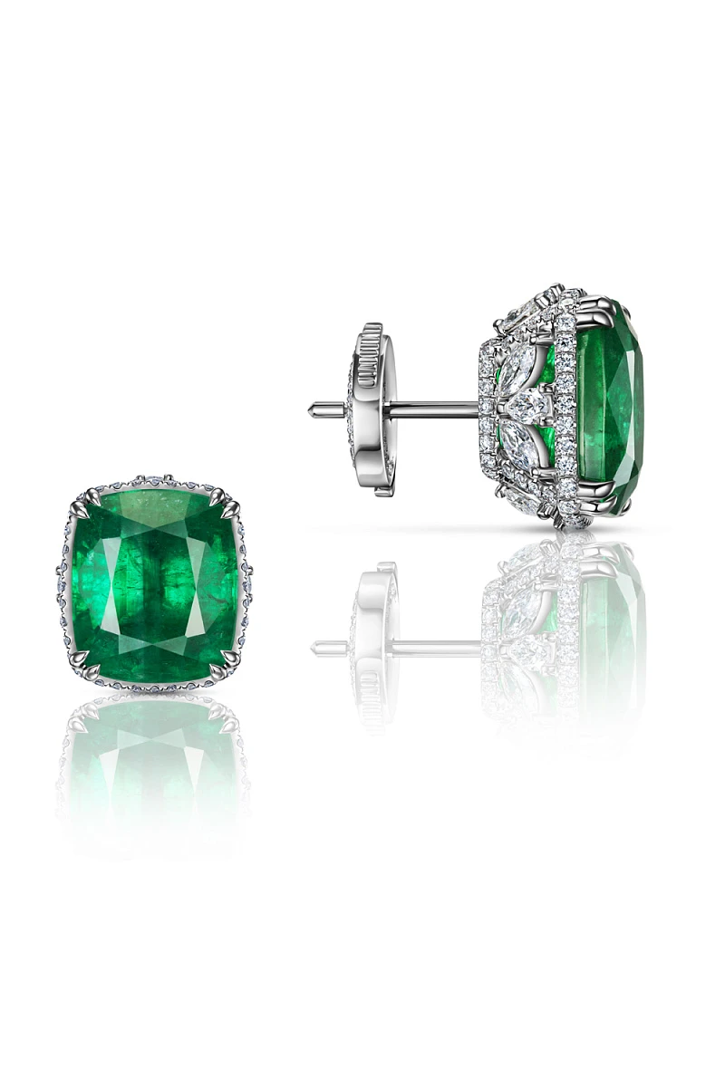 Купить украшение NO NAME Серьги с изумрудами 7,76/7,45 ct. : в наличии в Москве!