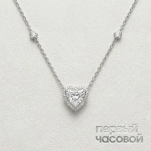 Колье С Бриллиантом 3,19 Ct. K/Si1