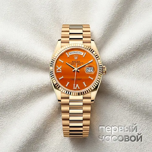 Day-Date 36 Orange Carnelian Dial