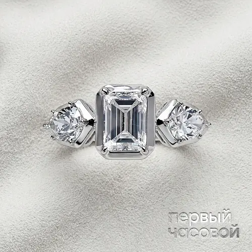 Кольцо с бриллиантом 1,01 ct. G/Si1