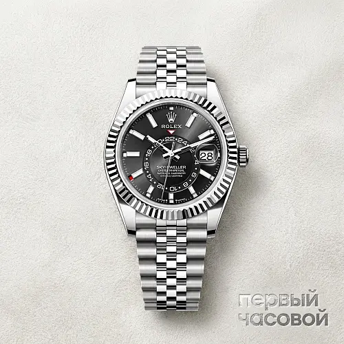Sky-Dweller Steel Black Dial