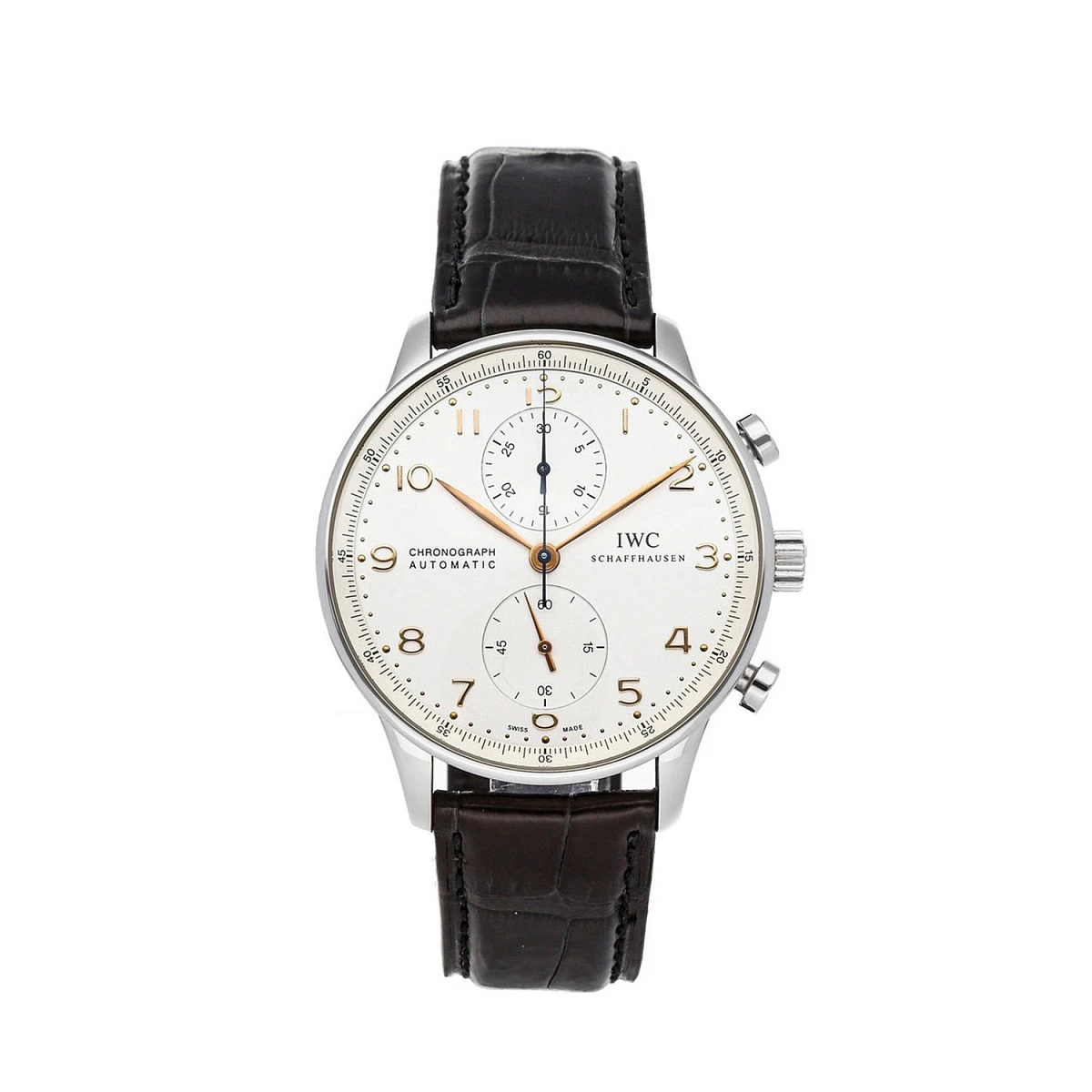 Купить элитные часы Iwc Portuguese Chronograph Stainless Steel IW371401: в наличии в Москве!