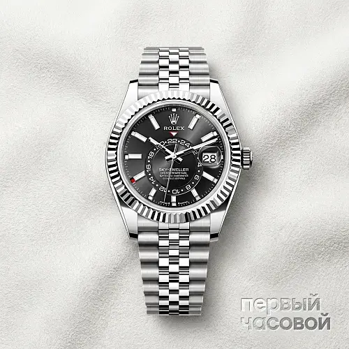 Sky-Dweller Steel Black Dial