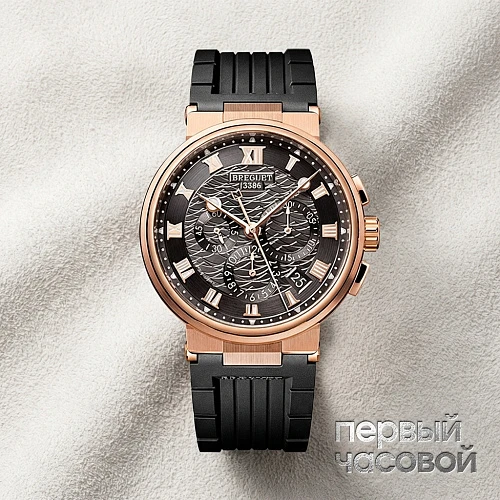Marine Chronograph Rose Gold Dark Dial