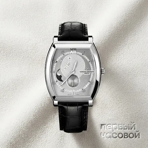 Malte Tonneau Moon Phase Power-Reserve White Gold