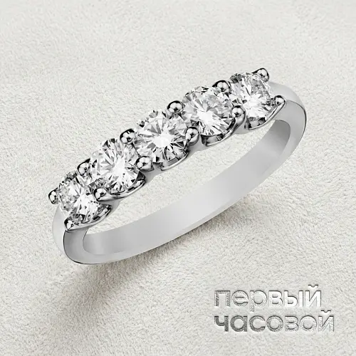 Кольцо с бриллиантами 1,57 ct. J/Si1