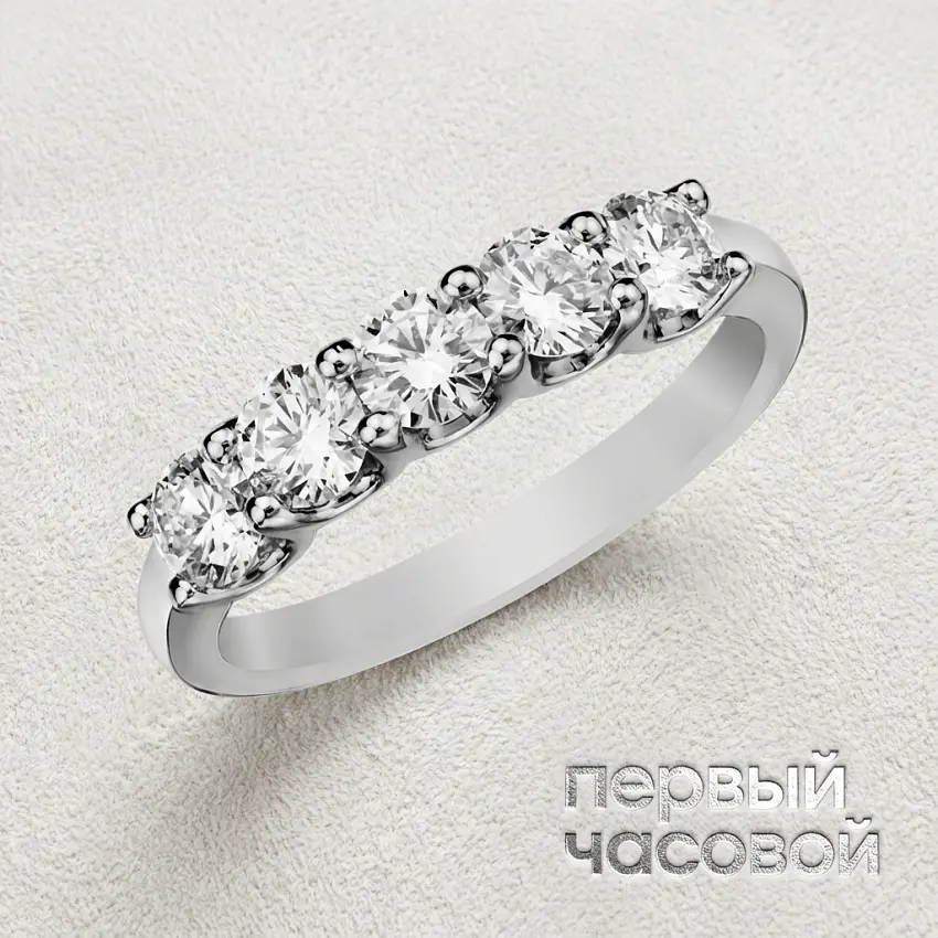 Кольцо с бриллиантами 1,57 ct. J/Si1