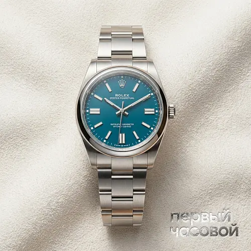 Oyster Perpetual 41 Mm Med Blue Dial