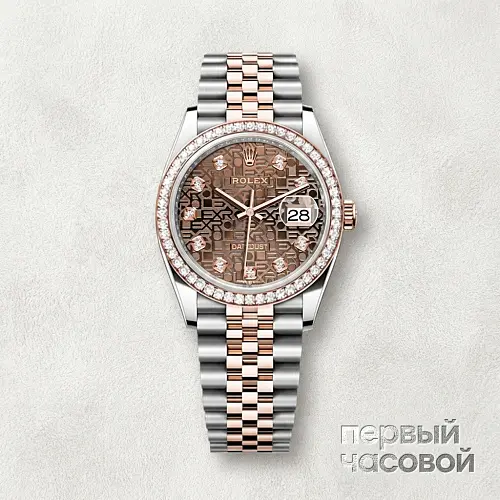 Oyster Perpetual Datejust 36 Mm Everose Rolesor