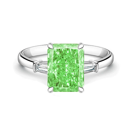 Кольцо с бриллиантом 5,01 ct. FBGY/Si1