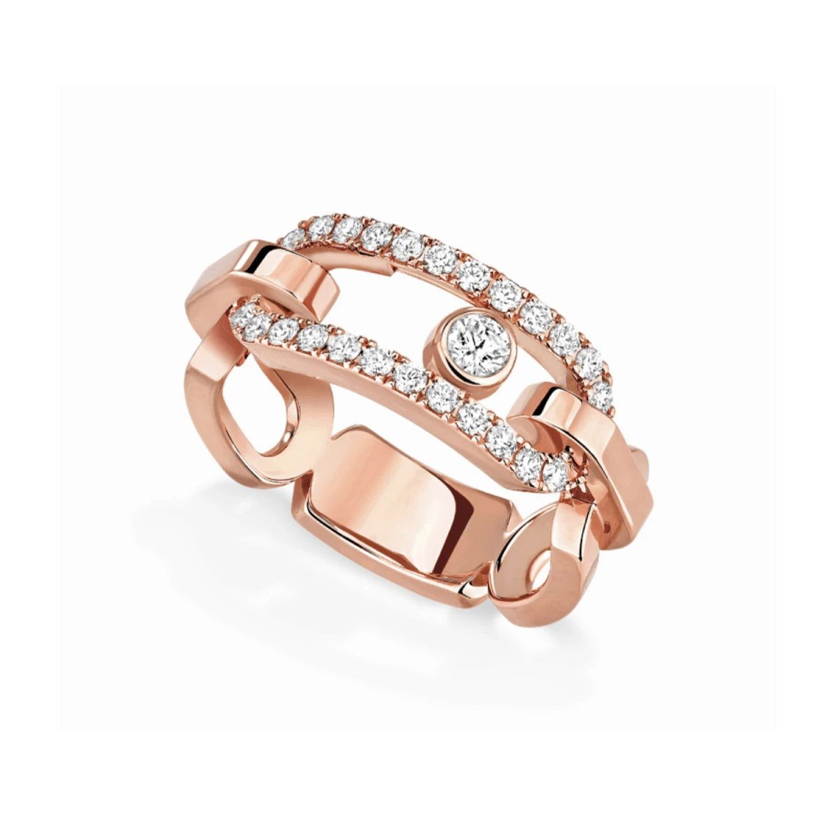 Купить украшение MESSIKA Move Link Ring Move Link unisex diamond ring 12728-PG: в наличии в Москве!