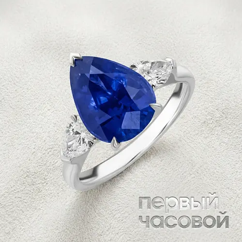 Кольцо с сапфиром 6,95 ct.