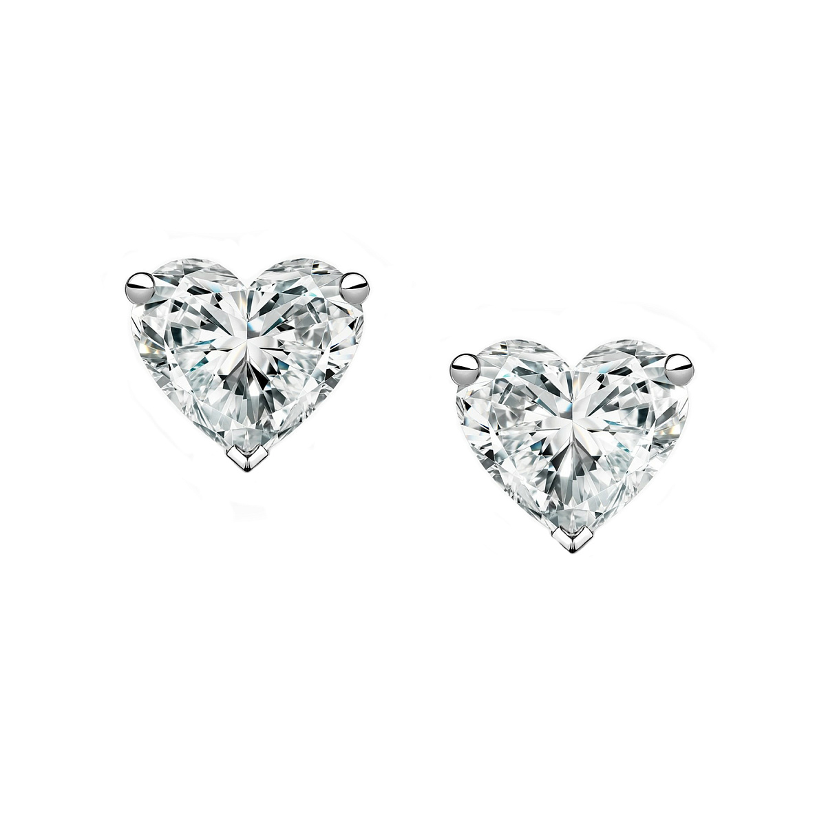 Studio jewelry Серьги 1,00/1,01 ct. G/VS2 (Heart Diamonds)