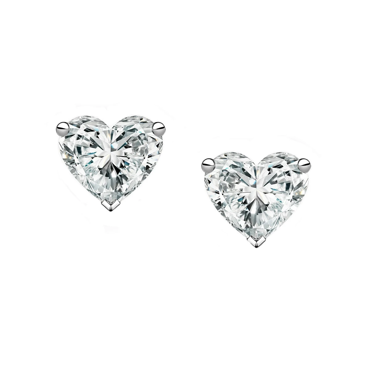 Studio jewelry Серьги 1,00/1,01 ct. G/VS2 (Heart Diamonds)