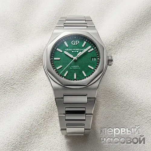 Laureato Steel Green Dial