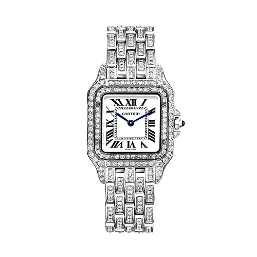 Medium Panthere de Cartier Custom Diamonds Full Pave