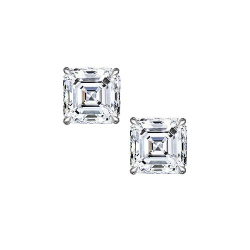 Серьги 1,00/1,01 ct. D/VS2 (Asscher cut)